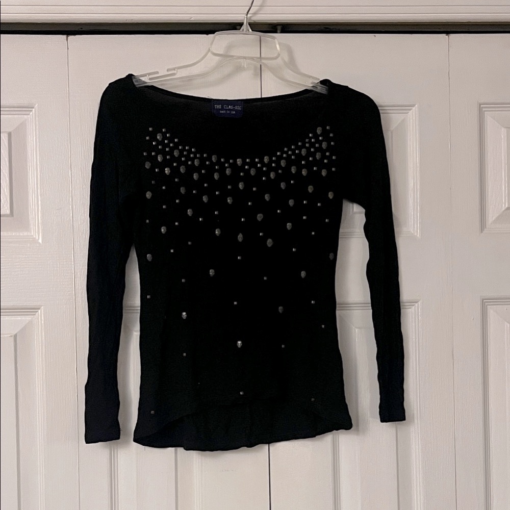 The Classic Black Studded Top